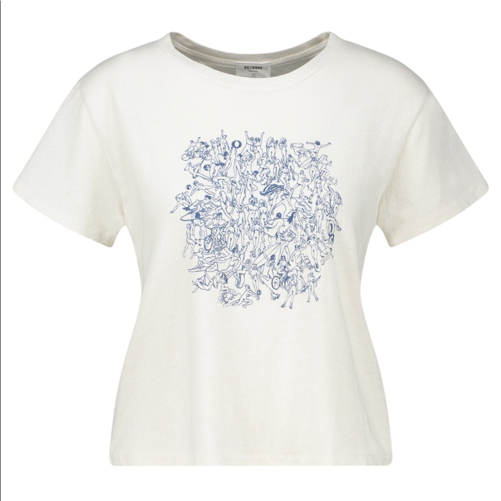 Re/Done Naked People Classic Graphic Tee